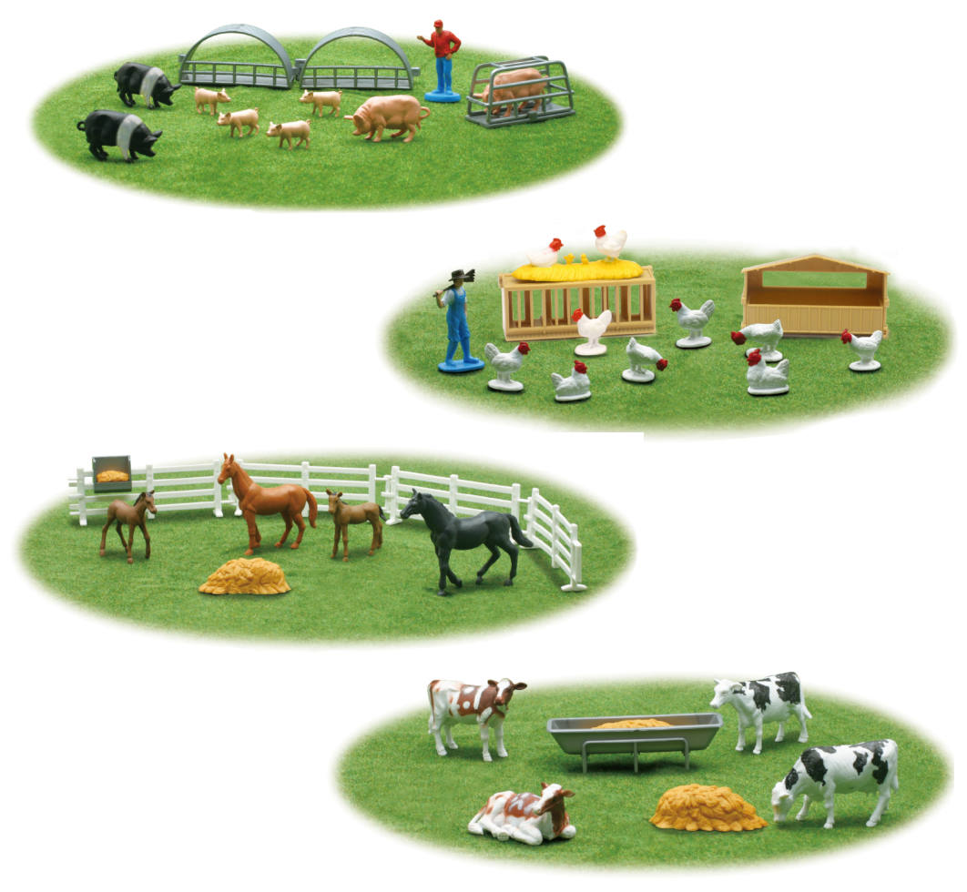Buy wholesale Complete farm set + Tractor + Silo + Animals - From